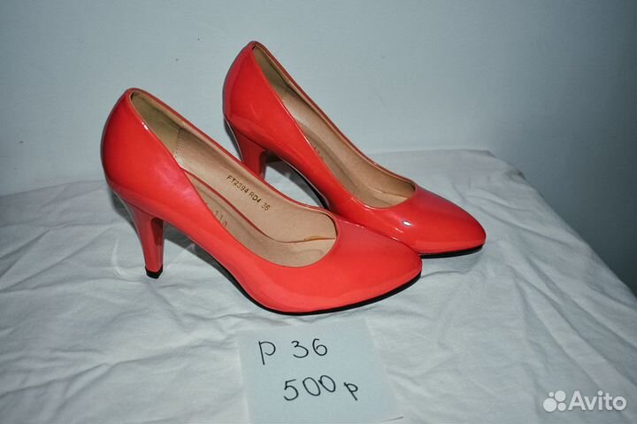 Туфли женские 36,37 тонкий каблук