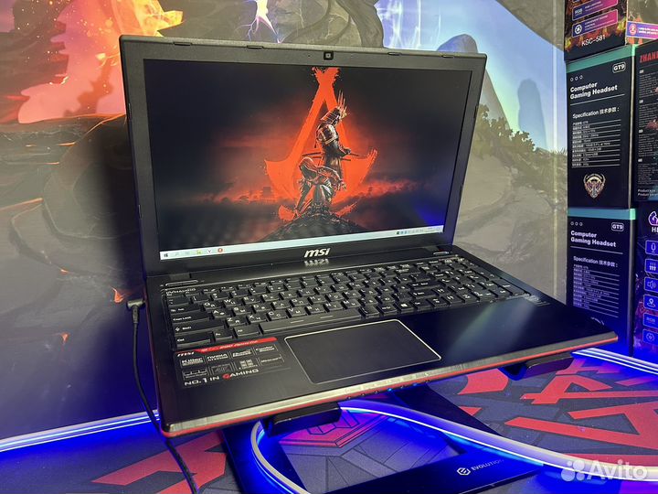 Игровой ноутбук MSI i7 GTX 16GB озу 4GB видео SSD