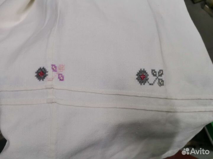 Платье национальное Хлопок Лен Вышивка (2)