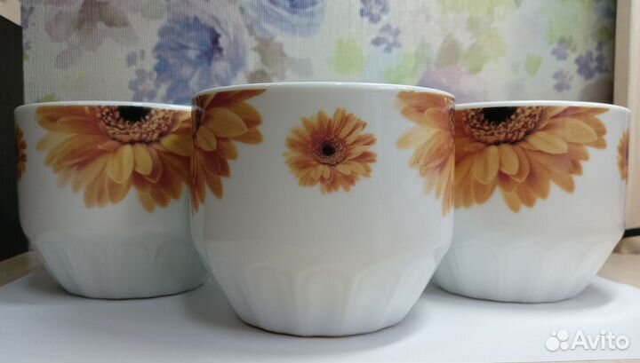 Кружки с цветами