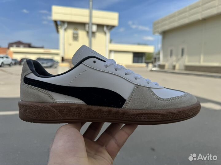 Кроссовки Puma Palermo Leather белые 36-45