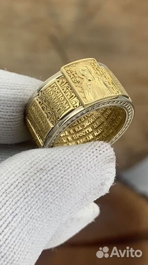 Мужская золотая печатка