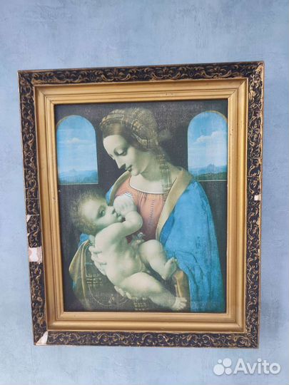 Репродукция на ткани Мадонна Литта Леонардо