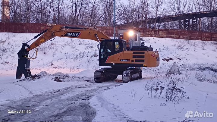 Услуги гусеничного экскаватора, гидромолота,крашер