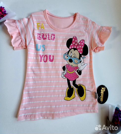 Летний костюм для девочки, 74-92