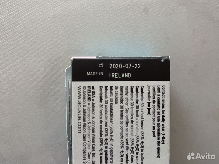 Линзы контактные acuvue oasys 1 day