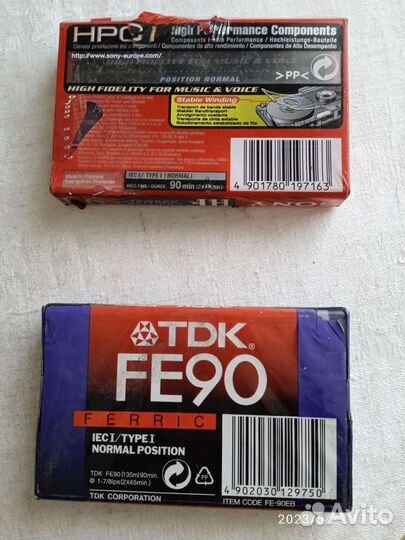 Аудиокассеты новые запечатанные sony и FE90. Торг