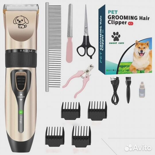 Машинка для стрижки животных Pet Grooming Hair Cli