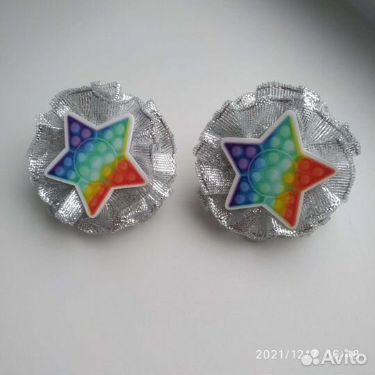 Новогодние бантики, Резиночки для волос