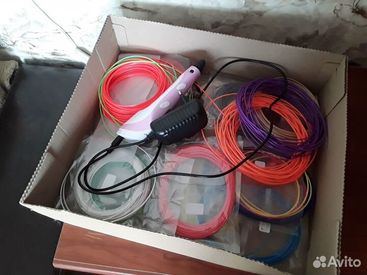 3D ручка + разноцветный пластик