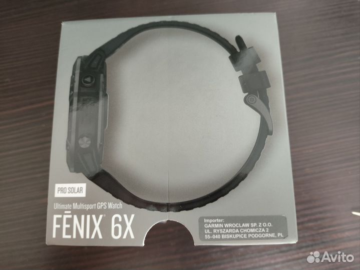 Часы garmin fenix 6x pro solar titanium