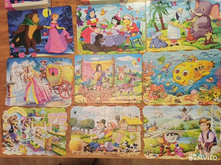 Пазлы детские 12шт