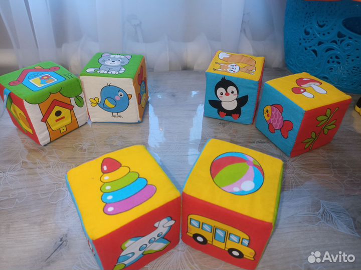 Развивающий кубик мягкий
