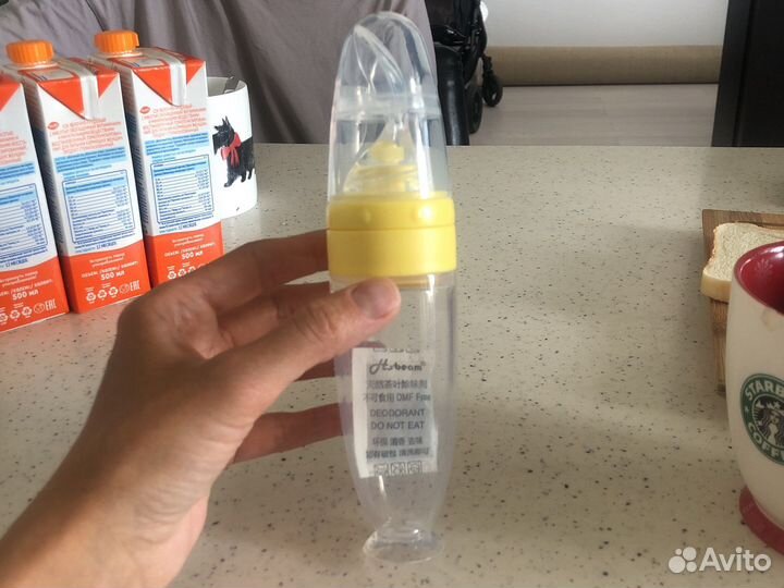 Силиконовая ложка с дозатором