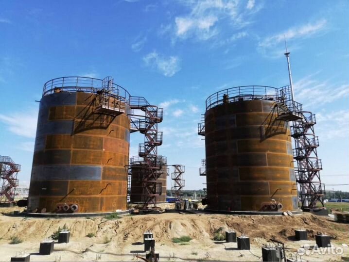 Резервуар вертикальный стальной 700 кубов