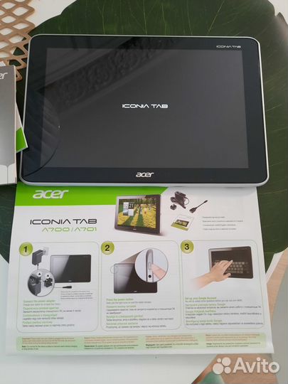 Планшет Acer Iconia Tab A701 рабочий, металик