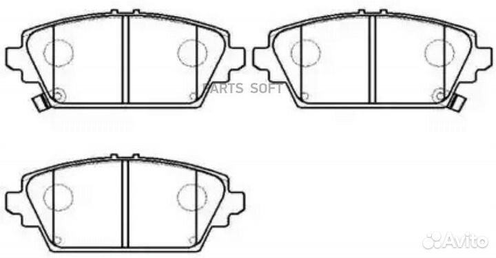 HSB HP9235 Колодки тормозные дисковые