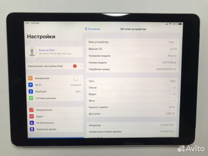 iPad Air Wi-Fi + SIM + стилус