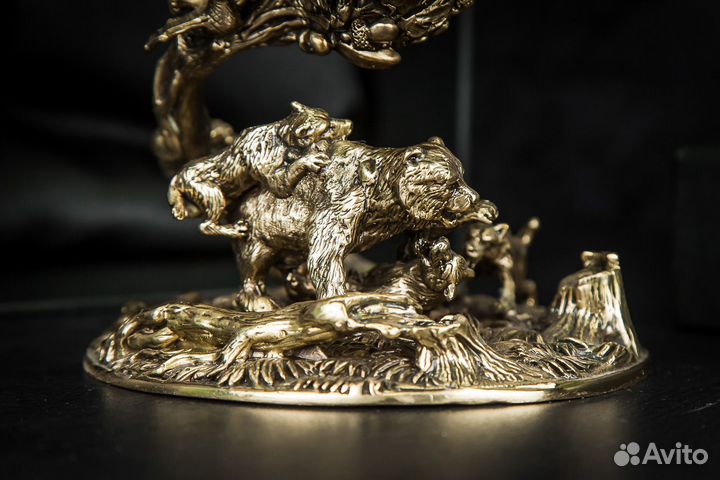 Бокал для коньяка «Охота Элит Медведь»