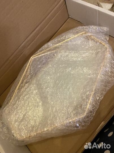 Зеркальный декоративный поднос