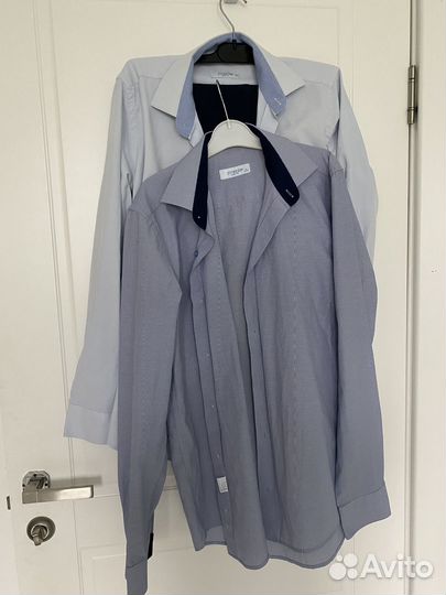 2 рубашки школьные и брюки 176/46