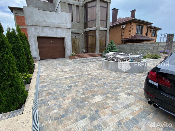 Тротуарная плитка, брусчатка, бордюры