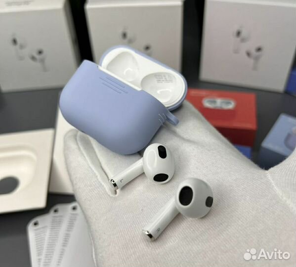 Наушники airpods 3 premium + чехол