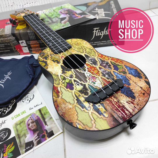 Укулеле flight новая с чехлом