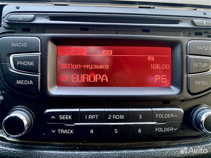 Магнитола Kia Ceed JD c блютузом