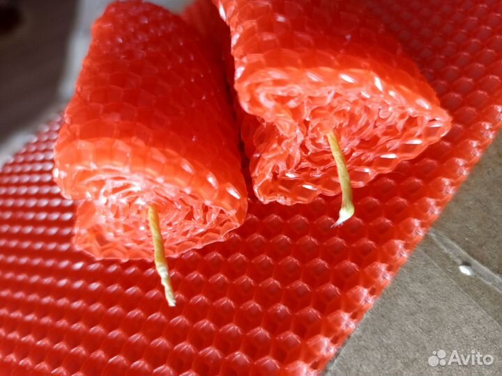 Свечи ручной работы из вощины