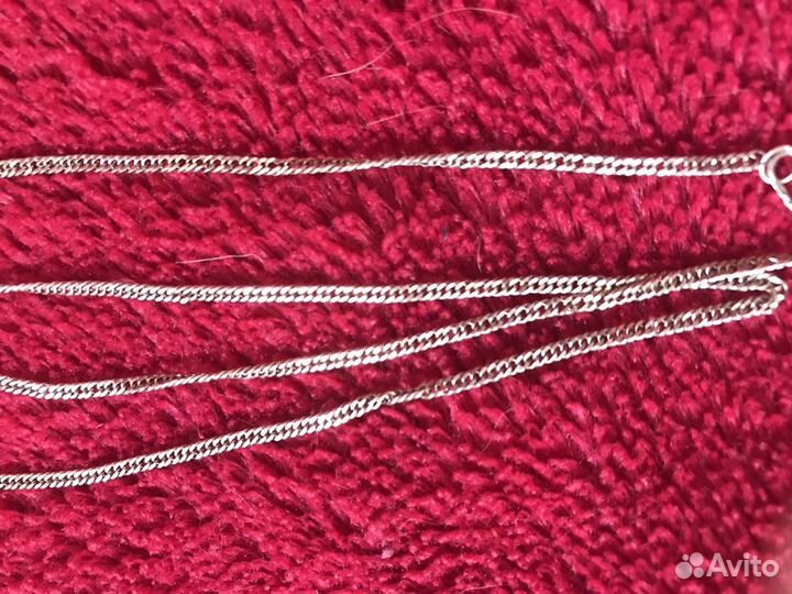 Серебряная цепь в позолоте