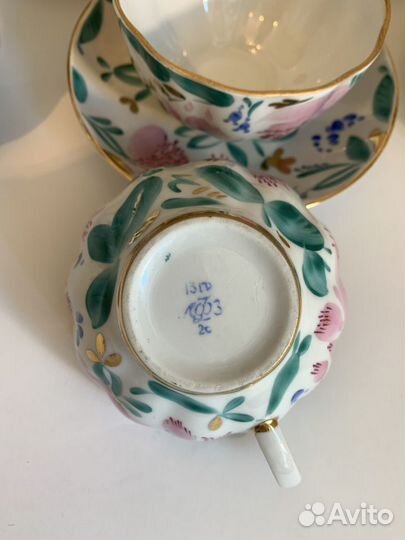 Чайный фарфоровый сервиз Тюльпан лфз