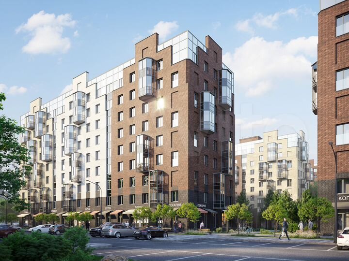 2-к. квартира, 48,3 м², 6/9 эт.