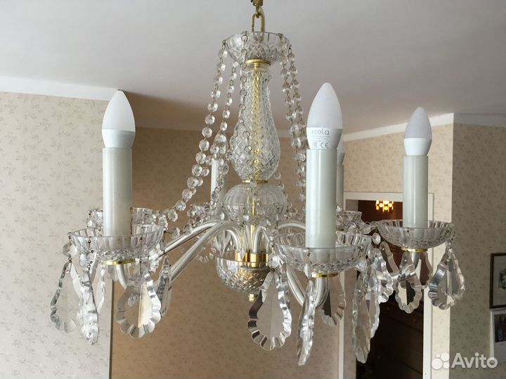 Люстра хрустальная, производство Чехия