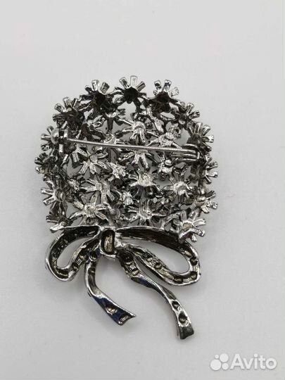 Брошь Букет цветов Винтаж Бижутерия СССР (Ч)