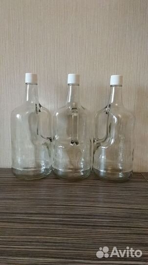 Бутылка стеклянная пустая