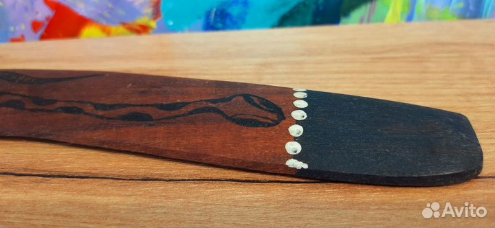 Бумеранг, ваза+тарелка от австралийских аборигенов