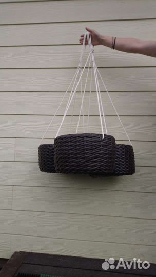 Кашпо из искусственного ротанга 7 л