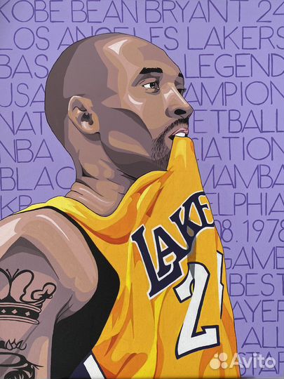 Картина на холсте Коби Брайант