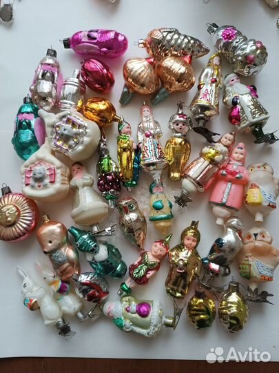 Елочные игрушки СССР Льдинки Фигурки
