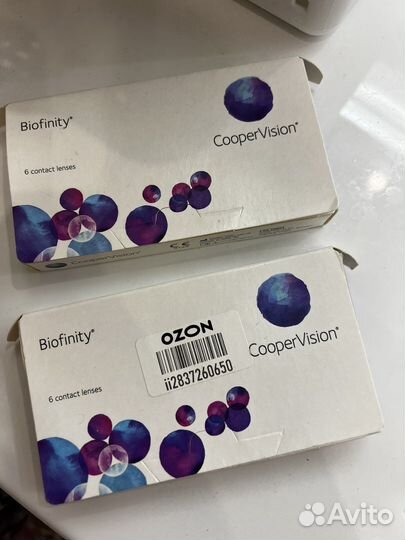 Линзы контактные biofinity