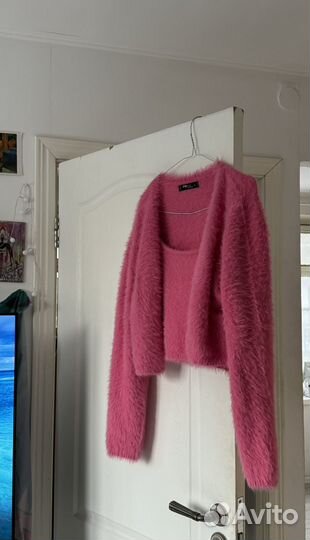 Кардиган +топ меховой