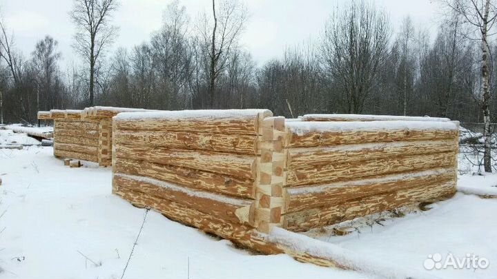 Сруб бани 4 / 3 + 2