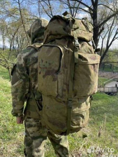 Походный тактический каркасный рюкзак 80л