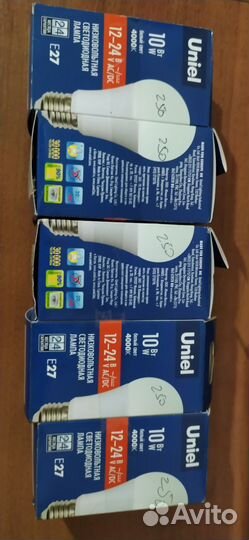 Лампочки энергосберегающие 12-24В под цоколь Е27