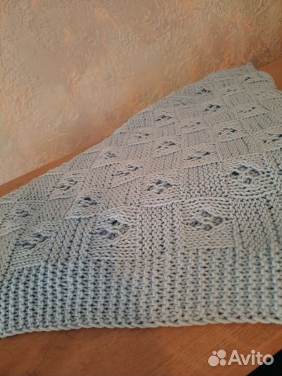 Вязанные детские и взрослые пледы