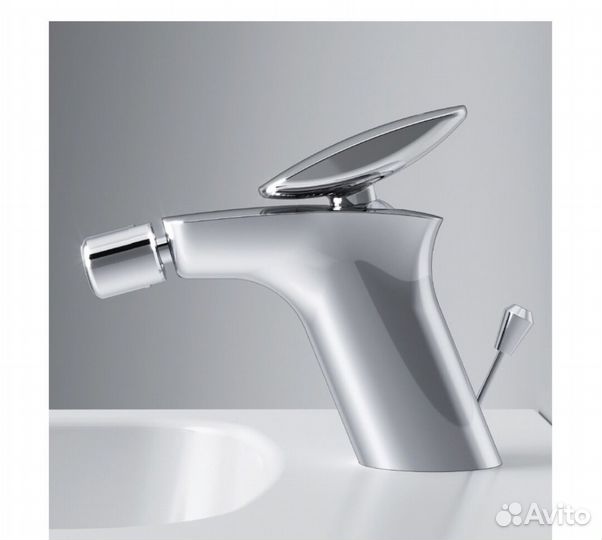 Смеситель для биде с донным клапаном хром