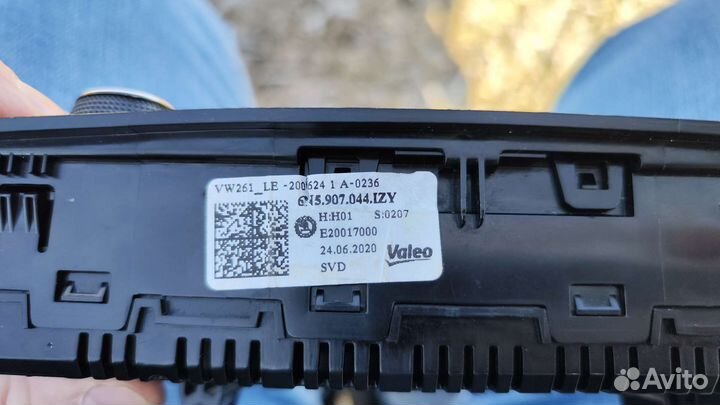 Блок климат-контроля volkswagen polo liftback