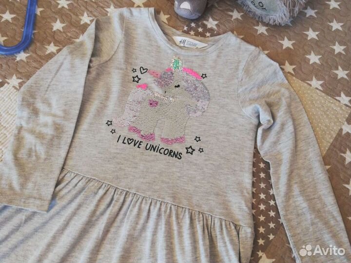Платье H&M на 4-6 лет