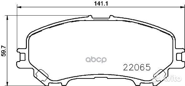 Колодки тормозные P56100 P56100 Brembo